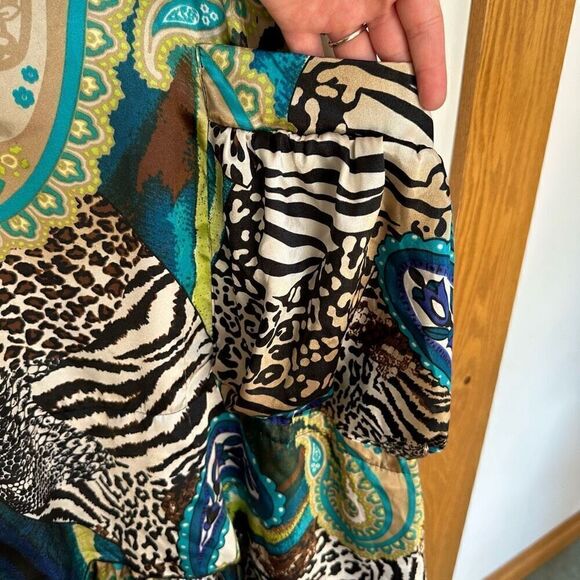 Skullz London Women’s Slinky Mixed Animal Print Paisley Avant Garde Lagen Look E - Picture 11 of 13